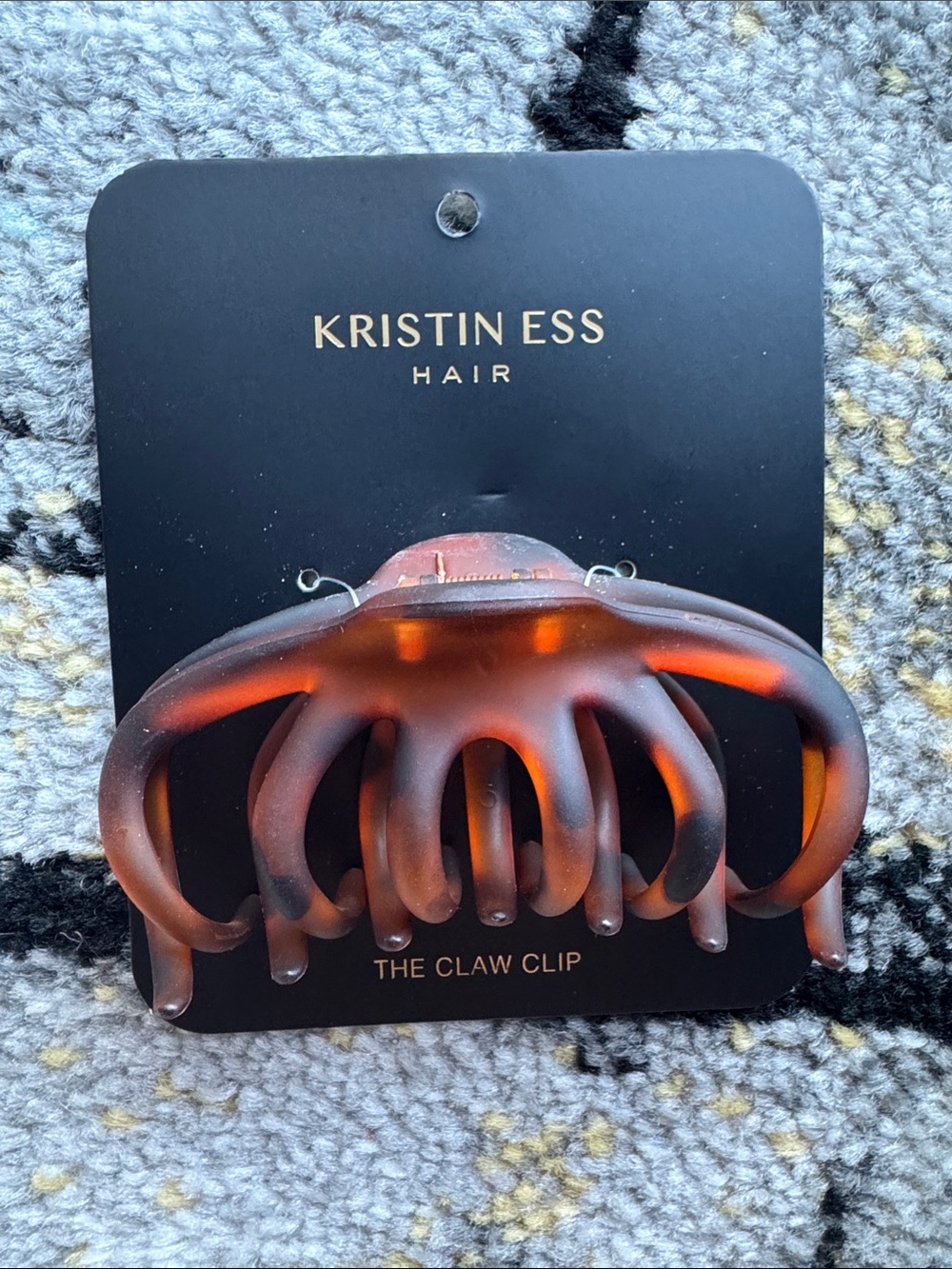 Kristin Ess Tortoiseshell Curved Hair Claw Clip NEW 🏷️